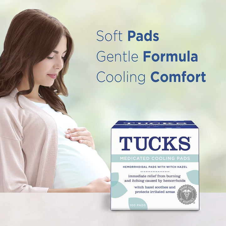 Tucks Medicated Cooling Pads 100 Pads Per Pack (Pack of