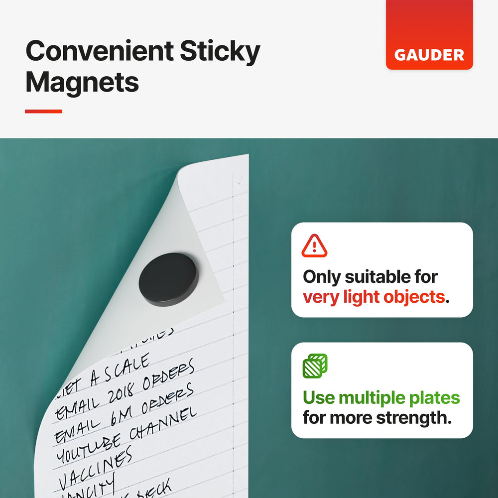 Large Magnetic Dots (Each 1.2) | 45x Magnets with Adhesive Backing | Magnets for Crafts