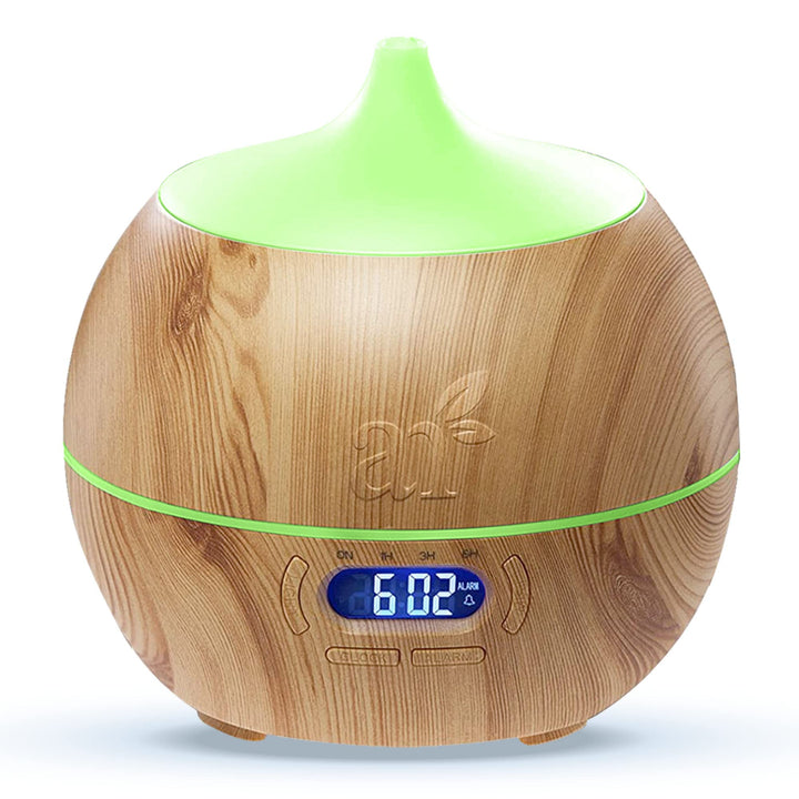 artnaturals Essential Oil Diffuser and Humidifier with Bluetooth Speaker Clock - (13.5 Fl Oz / 400ml Tank) - Electric Cool Mist Aromatherapy for Office, Home, Bedroom, Baby Room