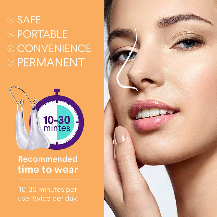 AMIJEAL Nose Shaper Clip Nose Up Lifting Clip Pain-Free Soft Silicone Nose Slimming Device Nose Bridge Straightener Corrector Beauty Tool