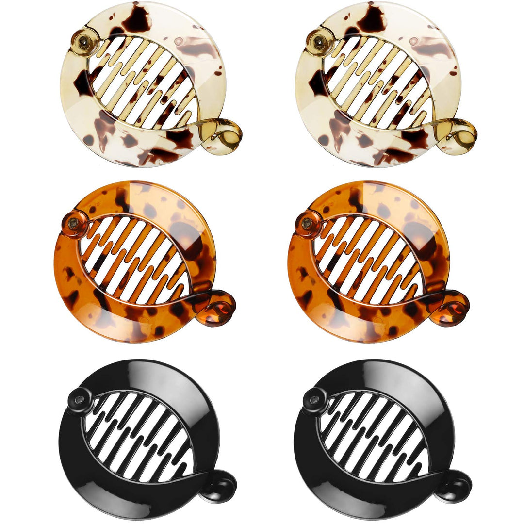 6 Pieces Banana Hair Clips Banana Hair Combs Fishtail Hair Clip Combs Resin Banana Fish Grips for Women Hair Accessories