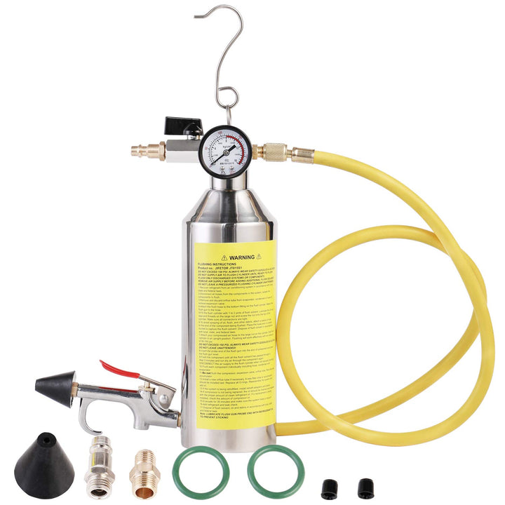 JIFETOR AC Flush Kit, Car Air Conditioner System Clean 