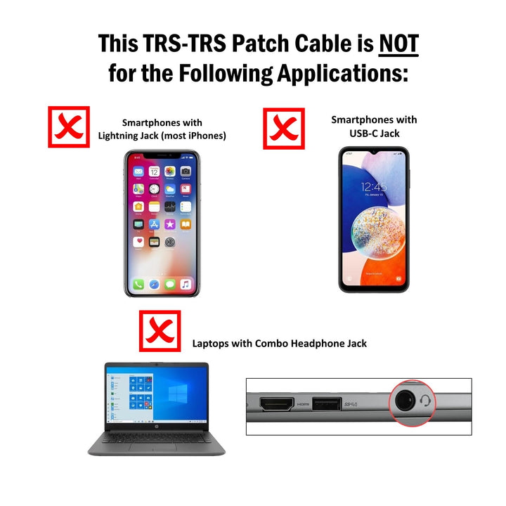 TRS Camera Cable for Nikon, Canon DSLR Cameras Camcorde