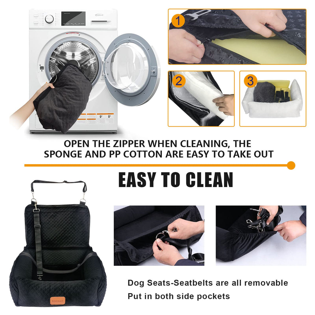 Bochao Multipurpose Car Seat for Large Dogs; Comfortable &amp; Safe - Convertible Dog Bed &amp; Sofa Cushion