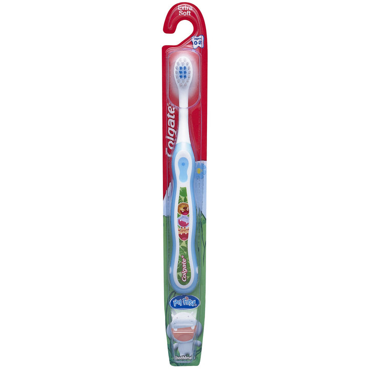 My First Baby and Toddler Toothbrush, Extra Soft - Colors Vary (6 Pack)