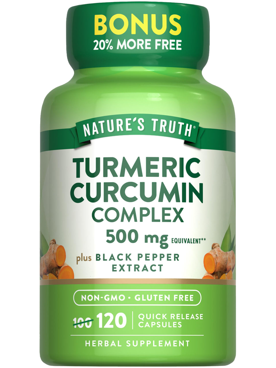 Nature&#39;s Truth Turmeric Curcumin 500mg | 120 Ca