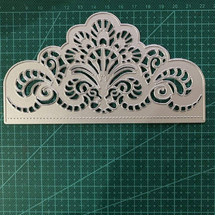 Metal Die Cuts Wedding Invitation Lace Flower Border Cutting Dies Cut Stencils for DIY Scrapbooking Photo Album Decorative Embossing Paper Dies for Card Making Template Paper Crafting Supplies