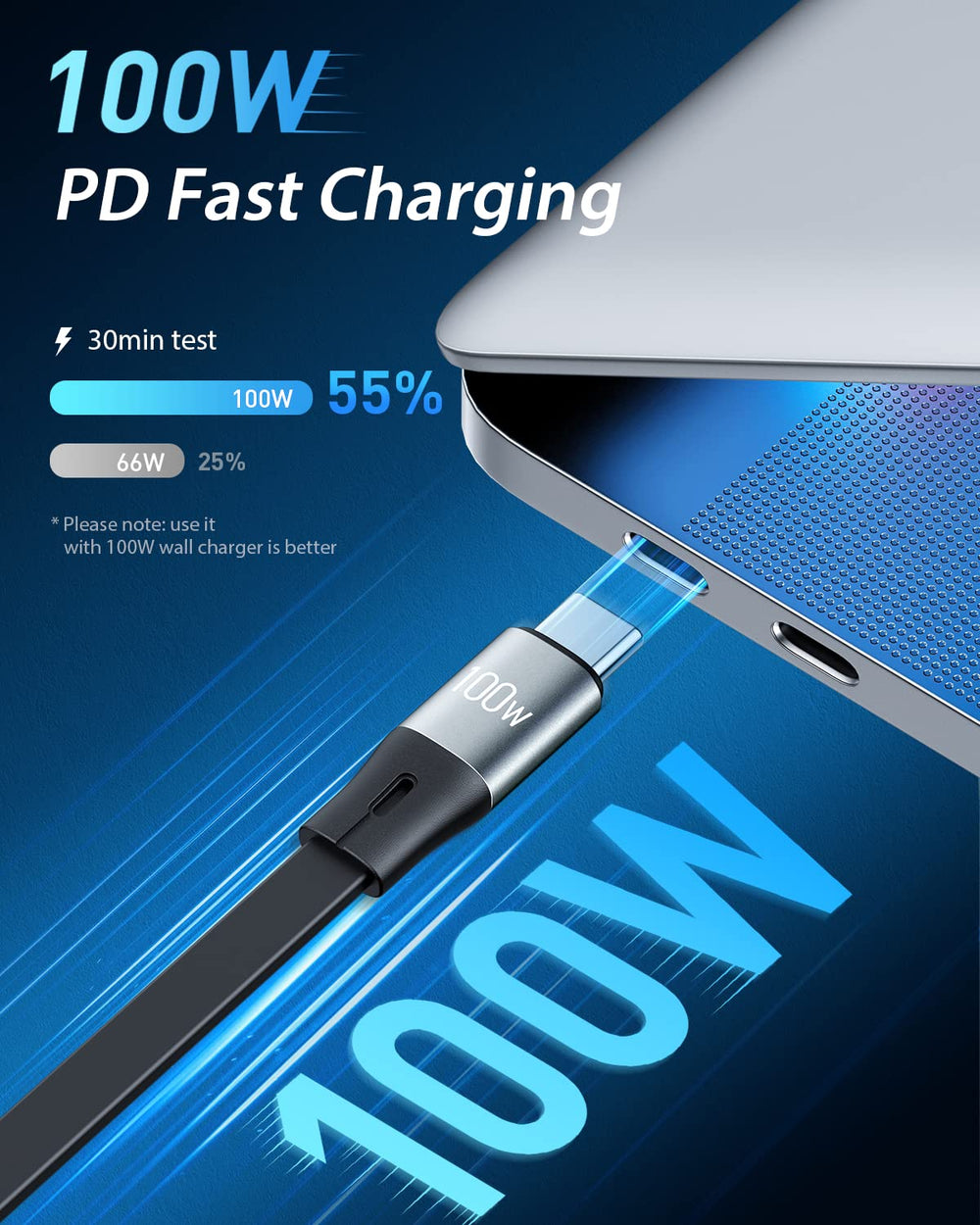 CAFELE 100W 3in1 Multi Charging Cable [Travel Essential
