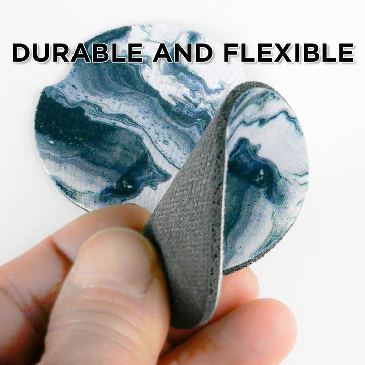 Black Marble | Car Coasters for Drinks Set of 2 | Perfe