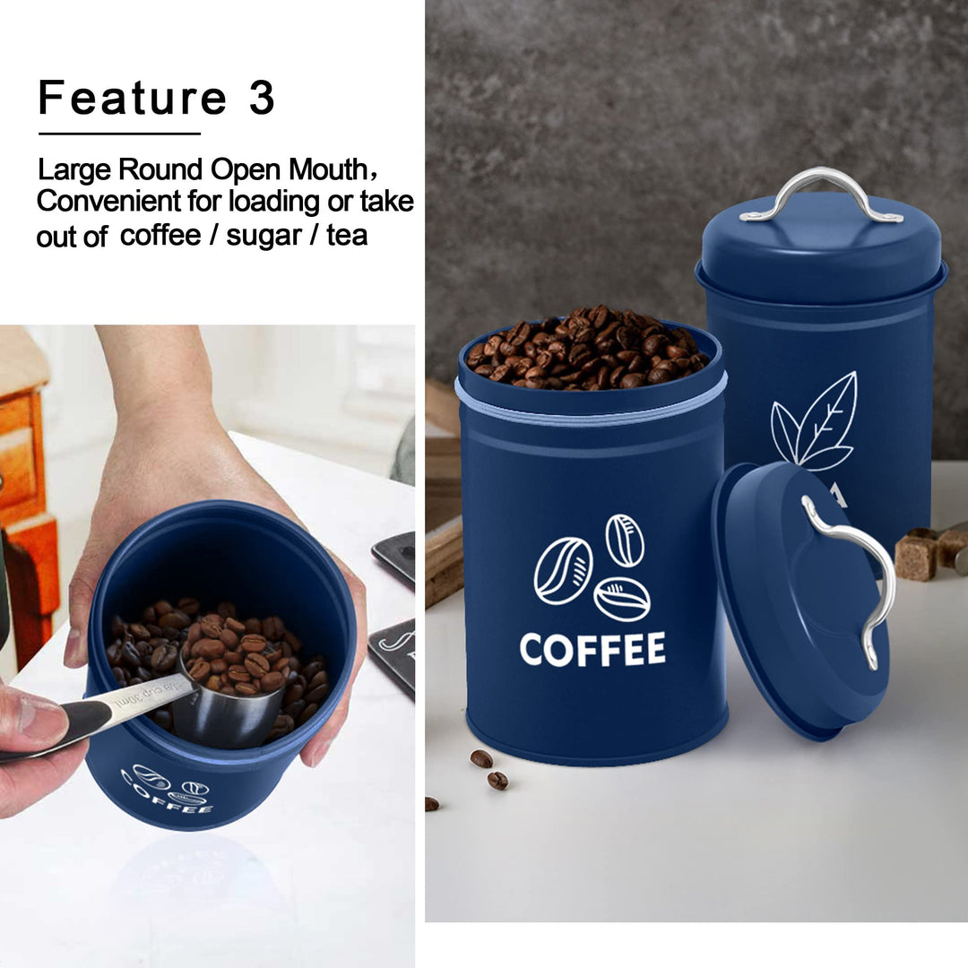 TeamFar Canister Sets for Kitchen Counter, 3 Pcs Kitche