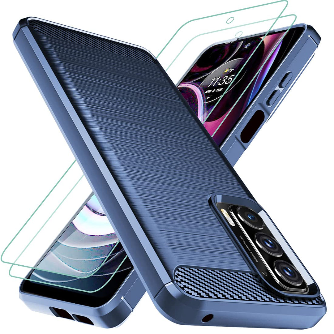 Osophter Moto Edge 2021 Case, 5G UW, Flexible TPU, 2pcs