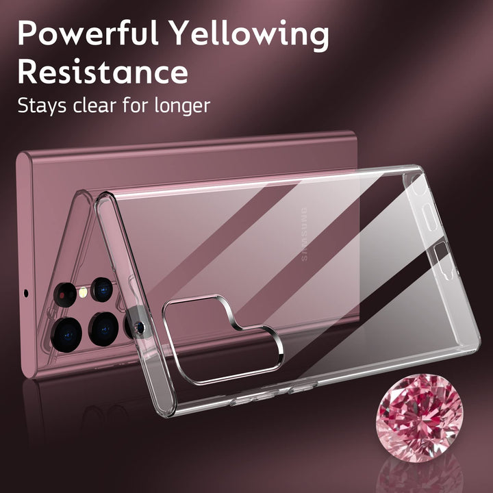 Galaxy S22 Ultra Case, for Samsung Galaxy S22 Ultra Case Clear Slim Thin Scratch Resistant TPU Rubber Soft Silicone Crystal Clear Lightweight Gel Protective Cover for Galaxy S22 Ultra 5G 2023