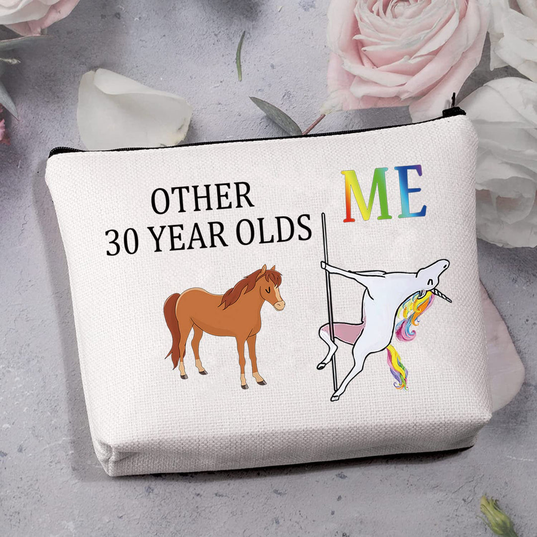 MBMSO Other 30 Year Olds Me Unicorn Makeup Bag Funny 30
