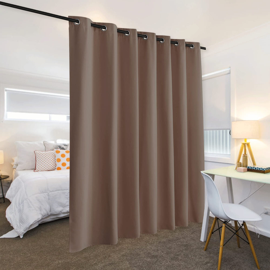 RYB HOME Room Divider Blackout Curtains for Patio Door,