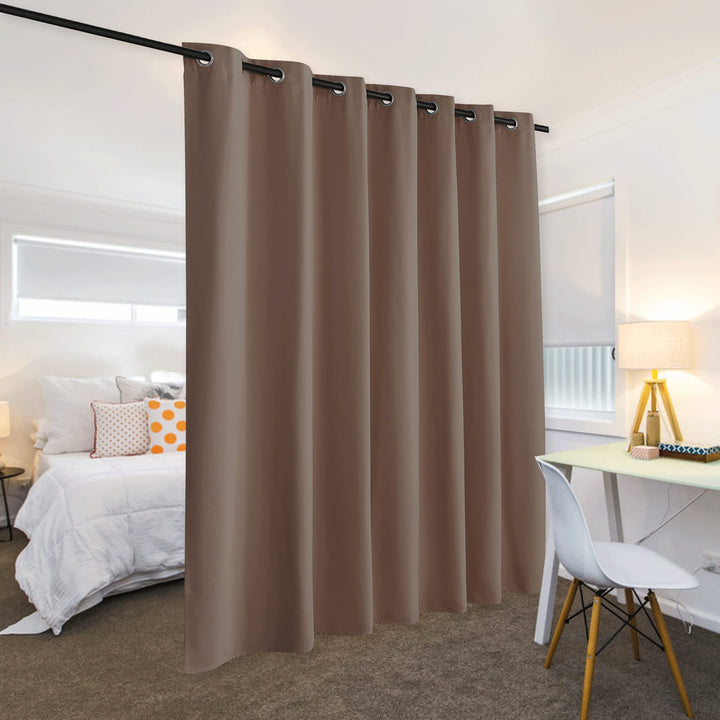 RYB HOME Room Divider Blackout Curtains for Patio Door,