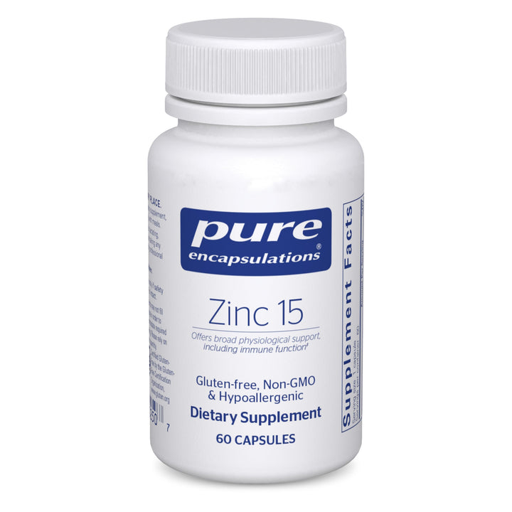 Zinc 15 mg - Zinc Picolinate Supplement for Immune System Support, Growth &amp; Development - for Wound Healing - 60 Capsules