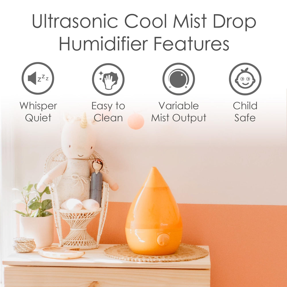 Crane Drop Shaped Humdifier with Cool Mist, Anit Bacter