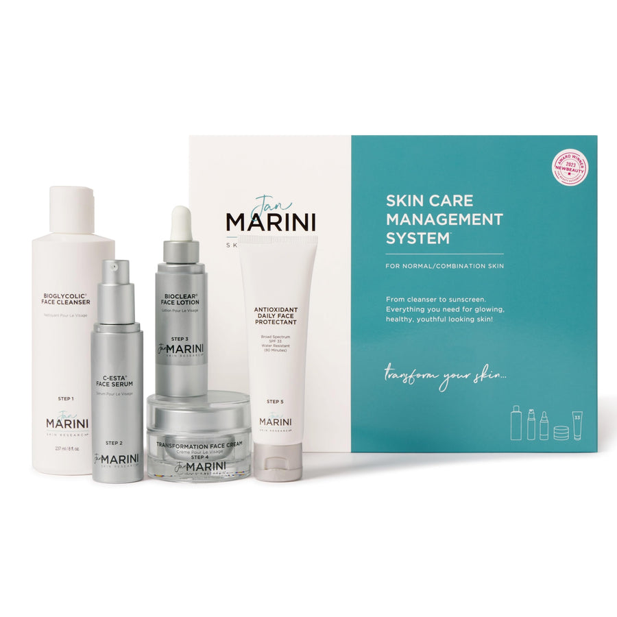 Award Winning Skin Care Management System with Antioxidant Daily Face Protectant - Normal/Combination Skin