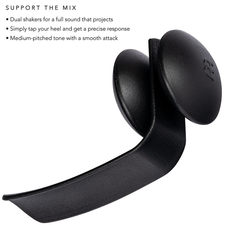 Heel Shaker with Shoehorn Design-NOT Made in China-for Cajon, Guitarists, and Singer/Songwriters, 2-Year Warranty, (HSH)