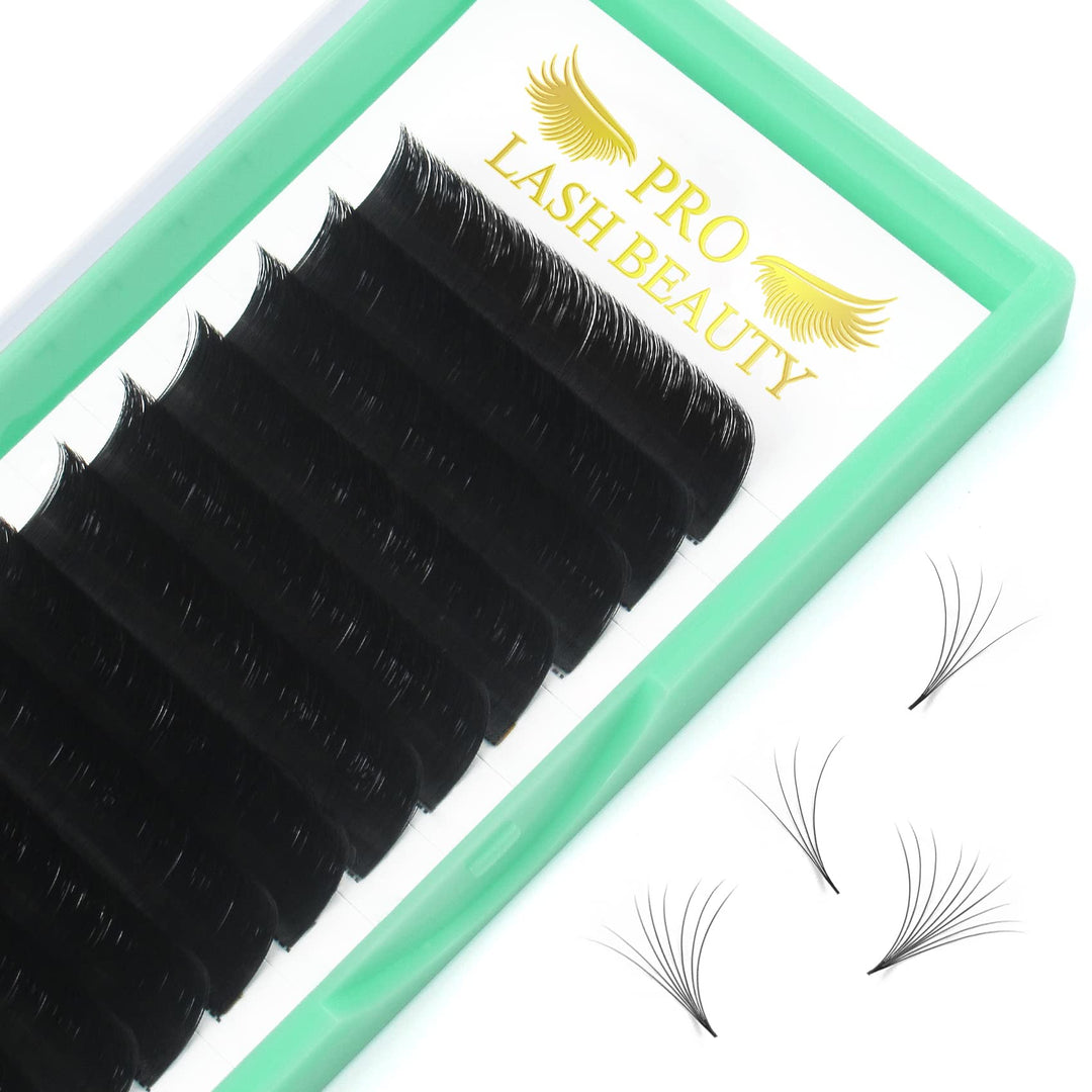 Easy Fan Volume Lashes D-0.05-9-16 Volume Lash Extensions Rapid Blooming Lashes .03 .05 .07 .10 Mega Volume Lash Extensions Flowering Lash Extensions C D curl(D-0.05,9-16mix)