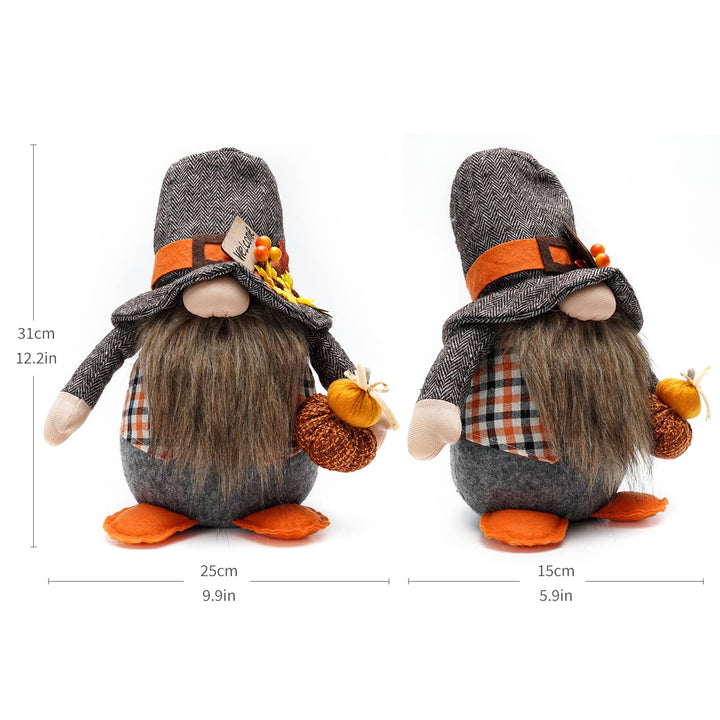 Fall Thanksgiving Gnome Plush Nordic Harvest Stand Scarecrow gnome Pumkin Gift for Farmhouse Home Table Family Festival Decorations