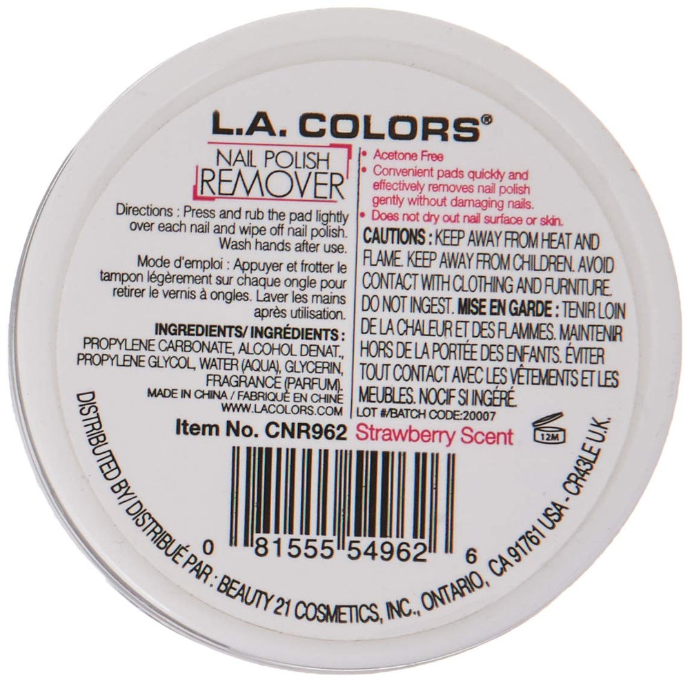 Nail Polish Remover Pads - Strawberry