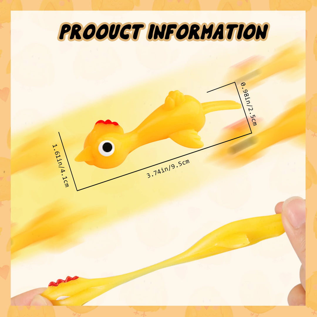 Slingshot Chicken for Kids Rubber Chicken for Boy and Girl Party Favor(20 Pcs)