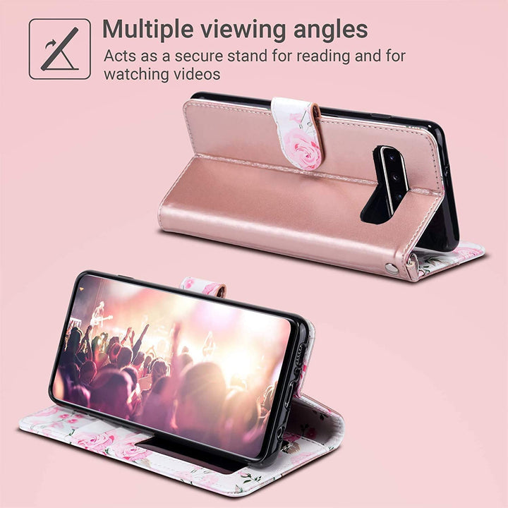ULAK Compatible with Samsung Galaxy S10 Plus Wallet Cas