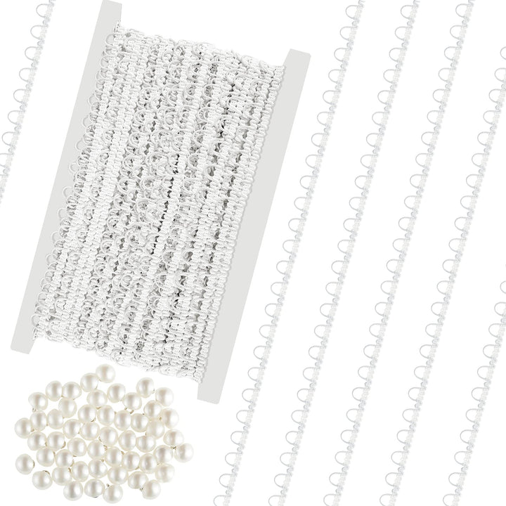 20 Yards Petite Braid Trim Elastic Button Loop Sewing B
