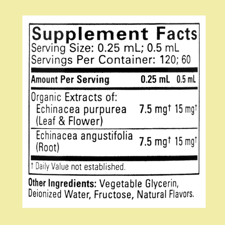 ChildLife Echinacea, Natural Orange Flavor - Organically Grown, Gluten Free, Alcohol Free, Casein Free, Non-GMO - 1 fl. oz Glass Bottle (Pack of 3)