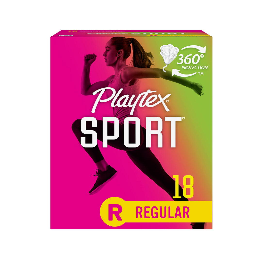 Playtex Sport Tampons, Regular Absorbency, Fragrance-Fr
