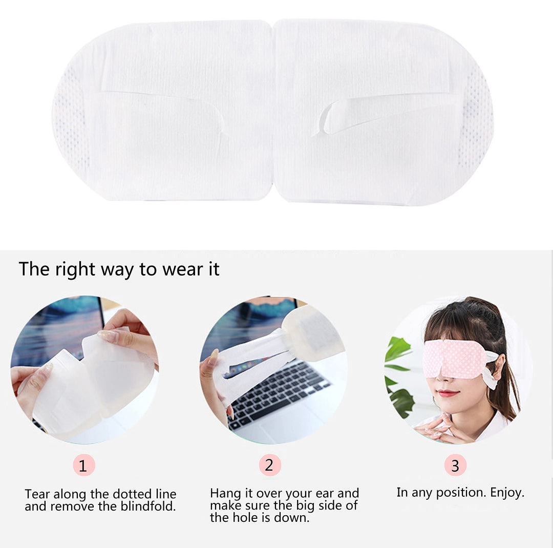 18 Packs Steam Eye Mask for Dry Eyes Dark Circles and Puffiness Tired Eyes, Disposable Self Heating Eye Mask for Stress Relief Relief Eye Fatigue