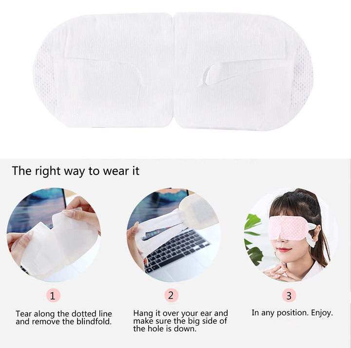 18 Packs Steam Eye Mask for Dry Eyes Dark Circles and Puffiness Tired Eyes, Disposable Self Heating Eye Mask for Stress Relief Relief Eye Fatigue
