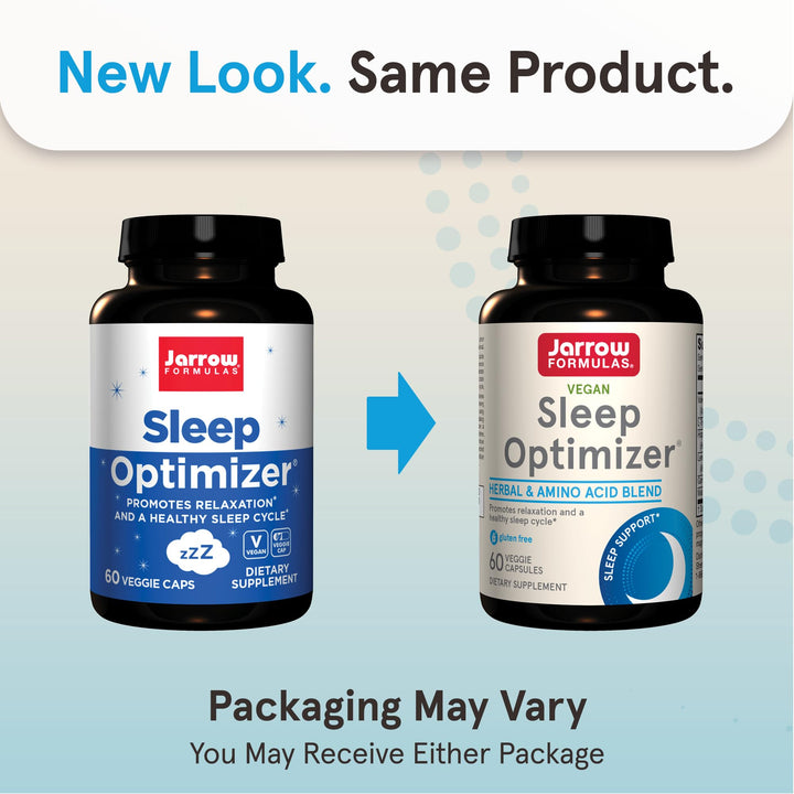 Sleep Optimizer, Herbal and Amino Acid Blend, 60 Count, Up to a 30 Day Supply