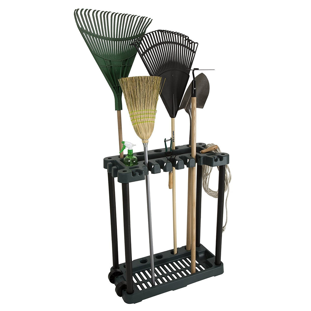 Garden Tool Organizer - Utility Rack, Holds Yard Tools - Garage Organizers and Storage Home Essentials - 40 Yard Tools, UNIT