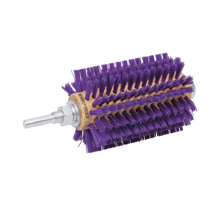 Mini Roto Brush for Livestock, Wool/Hair Stimulating and Grooming Brush for Goat Sheep Cattle, Use with Drill, Coat Deshedding Tool