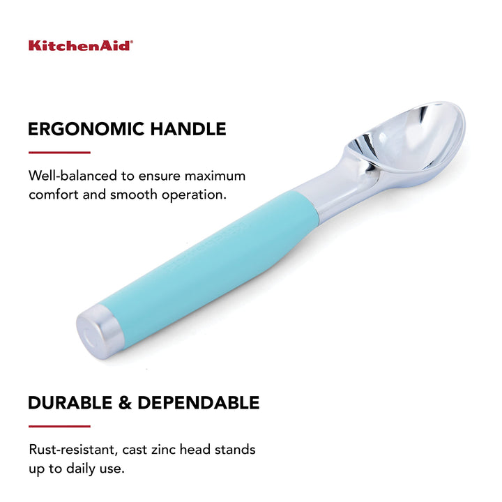 Classic Ice Cream Scoop, 8.6 inches, Aqua Sky