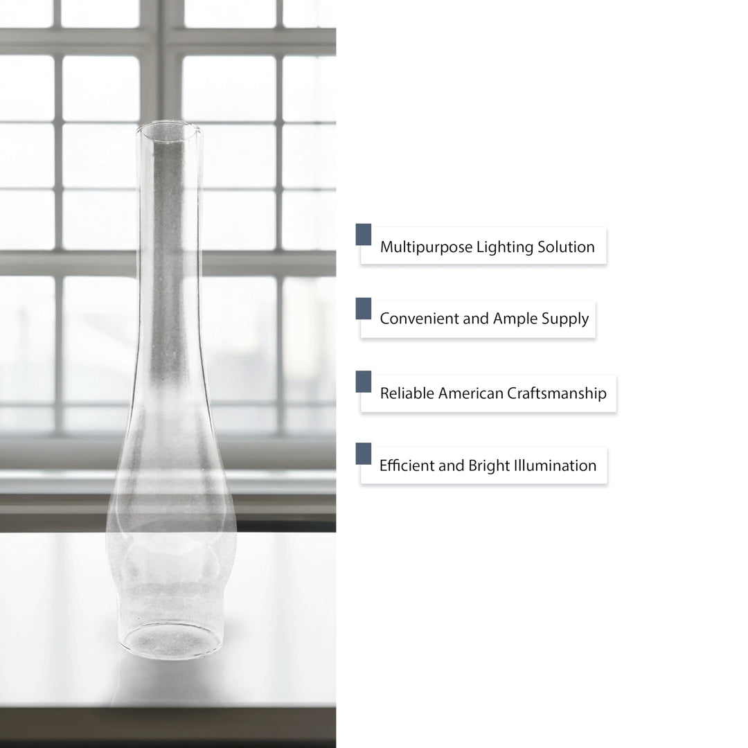 Light of Mine - 1 1/8 X 5 1/2 Oil Lamp Replacement Globe for #00 Nutmeg Burner