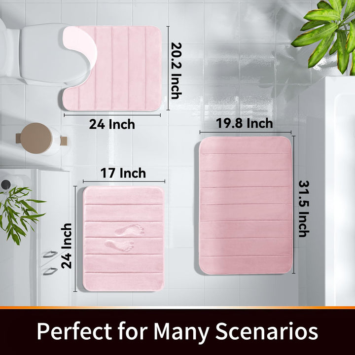 Yimobra Memory Foam Bath Mat Rug, 24 x 17 Inches, Comfo