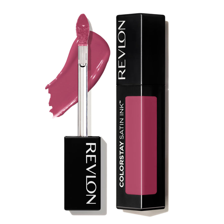 Revlon ColorStay Satin Ink Liquid Lipstick, Longwear Rich Lip Colors, Formulated with Black Currant Seed Oil, 010 Your Majesty, 0.17 fl. oz.