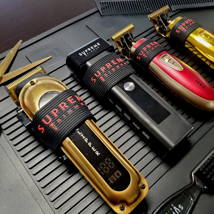 by Supreme Trimmer - Professional Barber Grippers ( 5 Piece ) Non Slip Clipper Bands SGR50 Barber Sleeve for Hair Clipper - Barber Hair Trimmer Grip