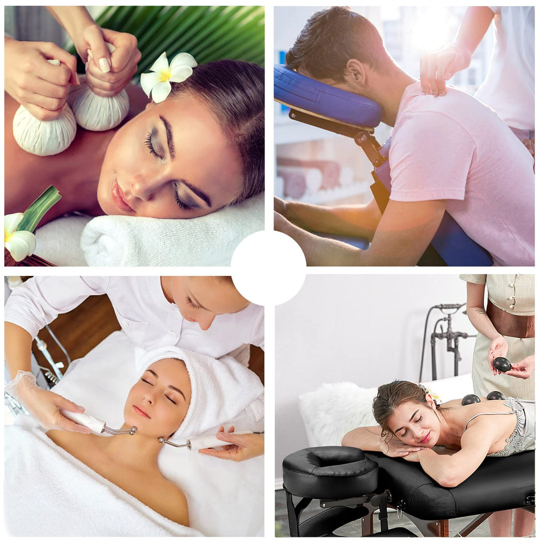 Noverlife Face Cradle for Massage Table, Adjustable Massage Headrest Platform Aluminum Face Holder, Durable Massage Bed Face Cradle Replacement for Beauty Spa Therapy Tattoo