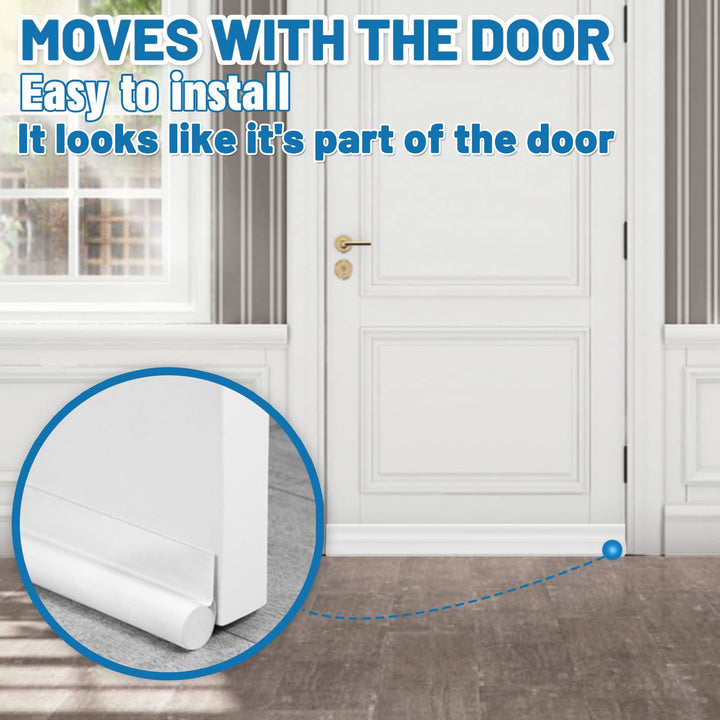 MAXTID Under Door Draft Stoppers 36 Inch White Door Dra