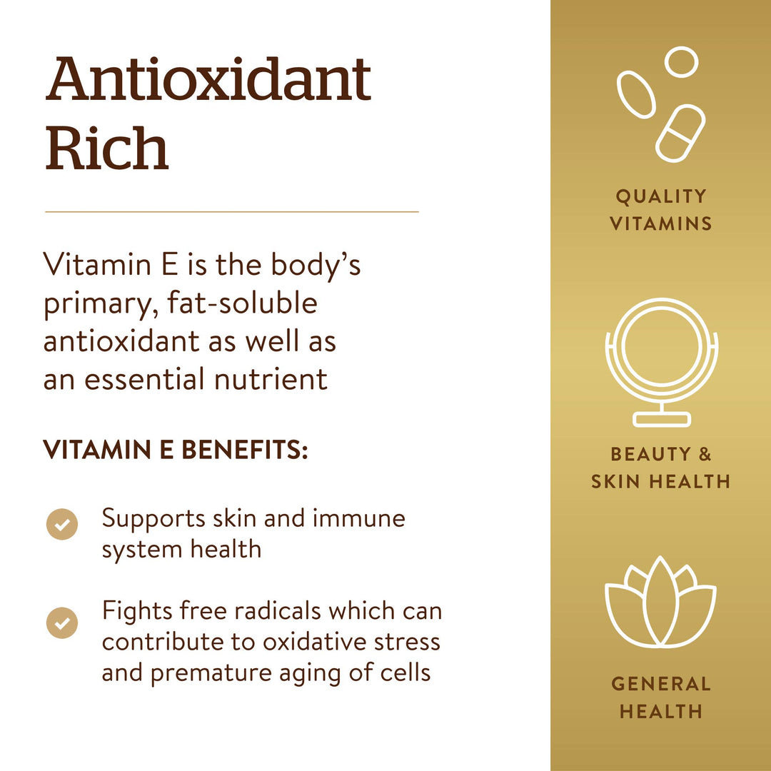 Solgar Vitamin E 268 MG (400 IU) (d-Alpha Tocopherol &a