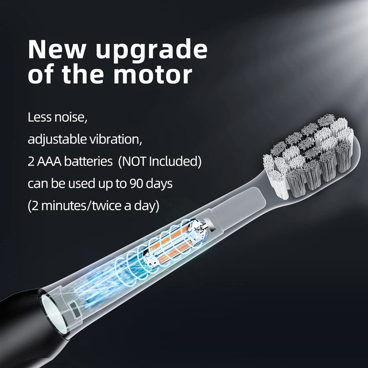 XFU Sonic Electric Battery Toothbrush for Adults and Ki