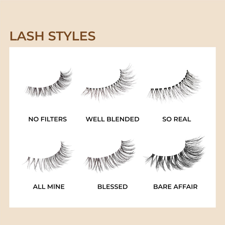 MLBB My Lash But Better Everyday Wearable Volume False Eyelashes with Superfine Band Technology, Easy To Apply, Reusable, Cruelty-Free, Contact Lens Friendly, Style So Real, 1 Pair