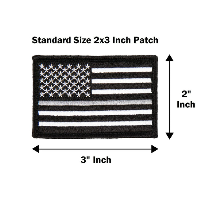 Thin Grey-Gray Line American Flag Patch 4-Pack, Correctional Officer, 2x3 inch, Hook and Loop Fastener/Backing, Tactical Accessory for Clothing-Jackets-Hats-Backpacks