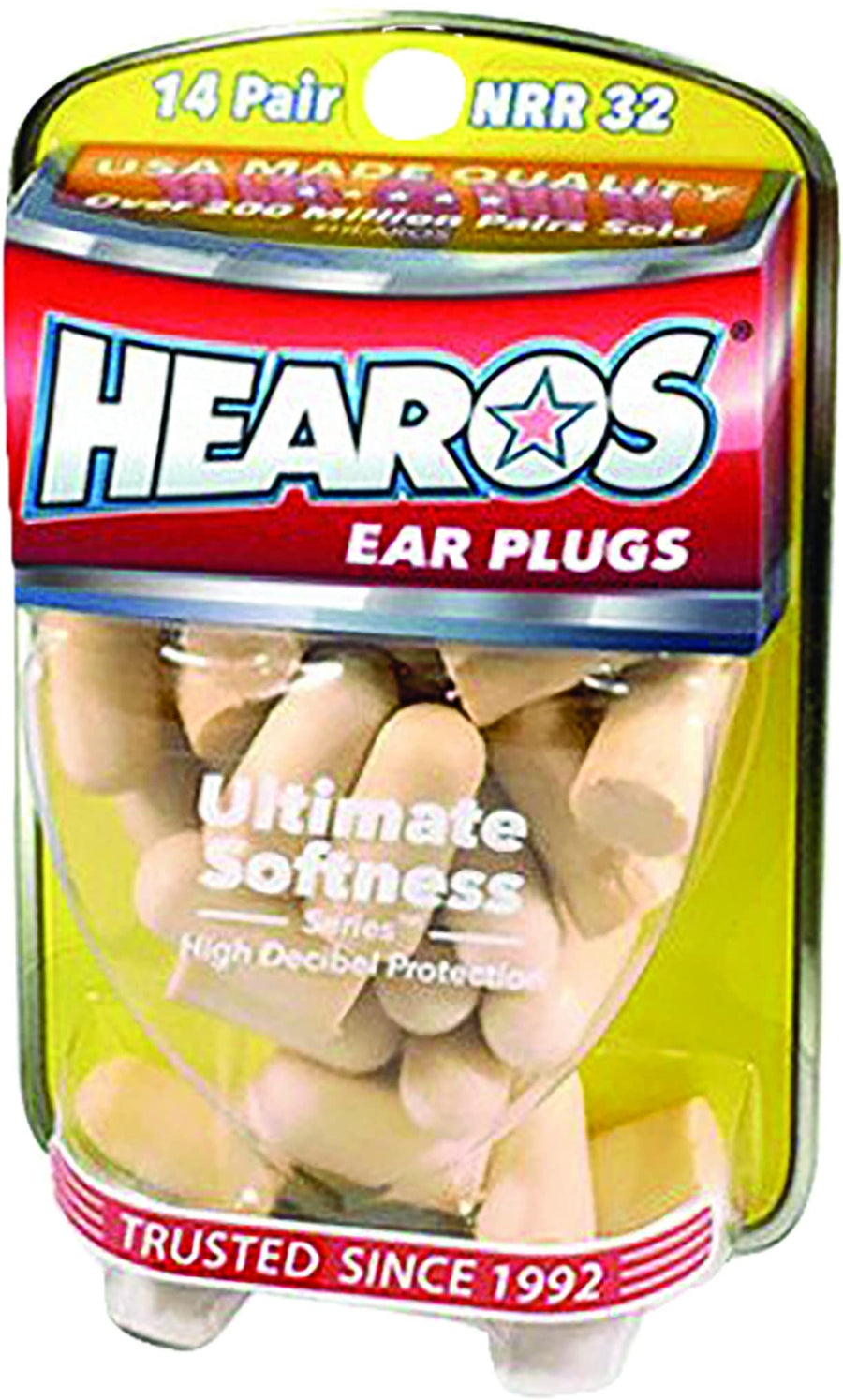 Hearos Ultimate Softness Series Ear Plugs, 8 Pair with 