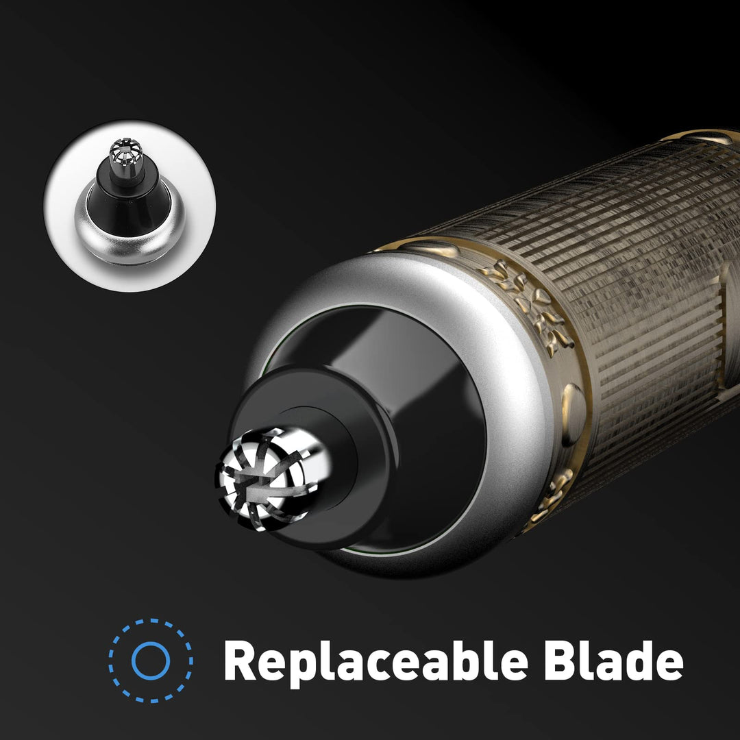 Unisex Nose Hair Trimmer, Rechargeable, LCD Display, Precision Trim, For Men and Women