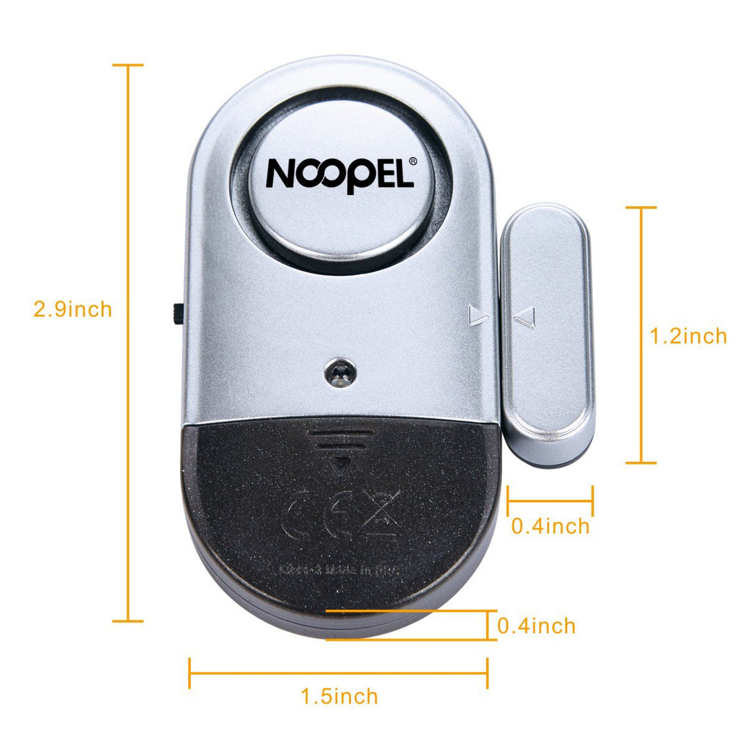 Door Window Alarm 2 Pack Home Security Sensor Burglar Anti-Theft 120DB Alarm with Batteries Included - DIY Easy to Install (2)